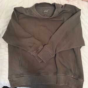 Aerie Green Crewneck Sweater